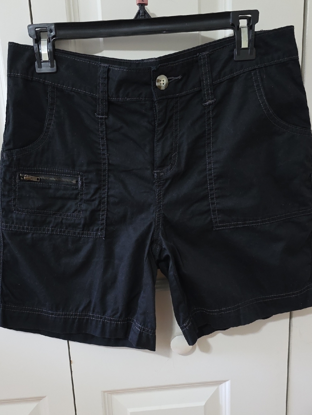 Black Women's Casual Utility Shorts